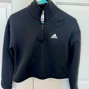 Like new adidas cropped black sweater